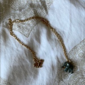 J. Crew elephant necklace